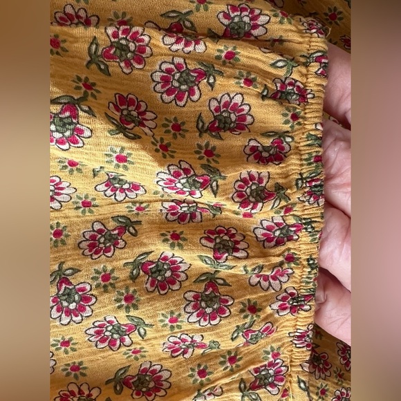 Chaps - 1X - Long Sleeve Top - Yellow/Red/Green - Picture 3 of 7